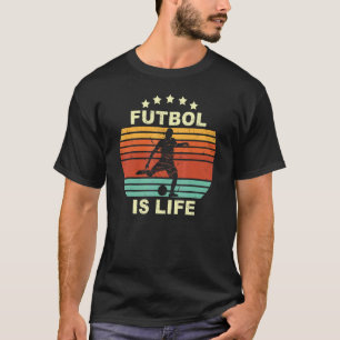 Camiseta El Futbol De Vintage Es Fútbol De La Asociación De