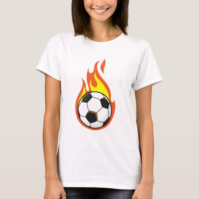 Camiseta El fútbol en llamas (Anverso)