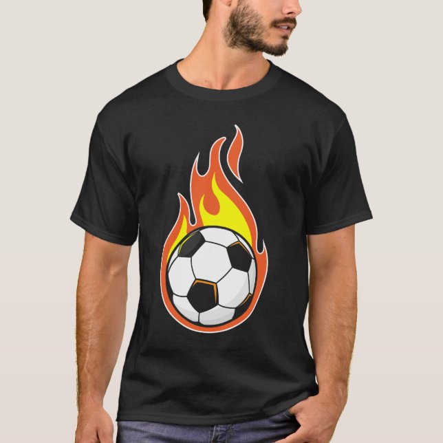 Camiseta El fútbol en llamas (Anverso)