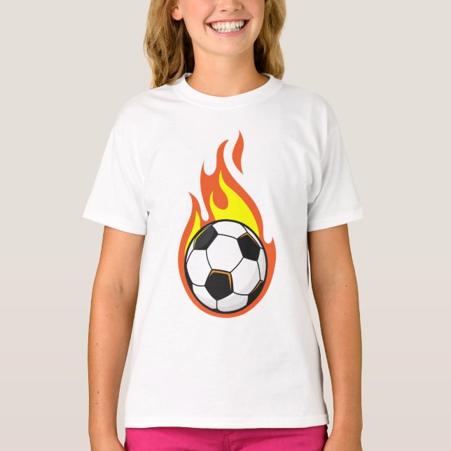 Camiseta El fútbol en llamas (Anverso)