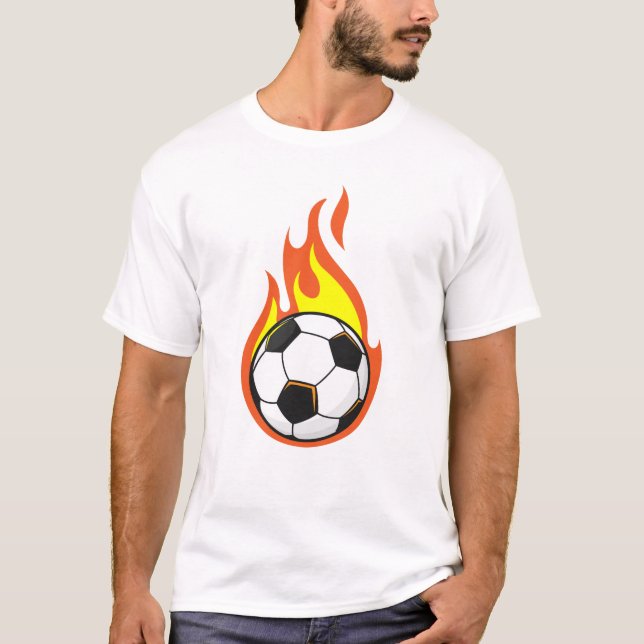 Camiseta El fútbol en llamas (Anverso)