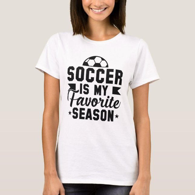 Camiseta El fútbol es mi estación favorita (Anverso)