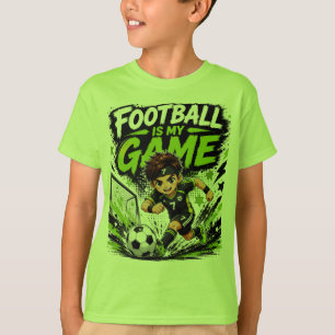 Camiseta El fútbol es mi juego   Diseño deportivo kawaii pa