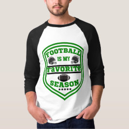 Camiseta El fútbol es mi logo favorito de temporada, negro 