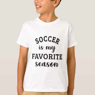 Camiseta El fútbol es mi temporada favorita amante del fútb
