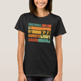 Camiseta El fútbol es mi temporada favorita para el fútbol