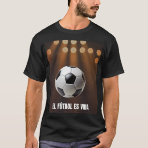 Camiseta El Futbol Es Vida Español Gráfico de Estadio de La