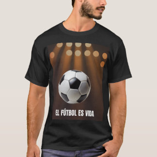 Camiseta El Futbol Es Vida Español Gráfico de Estadio de La