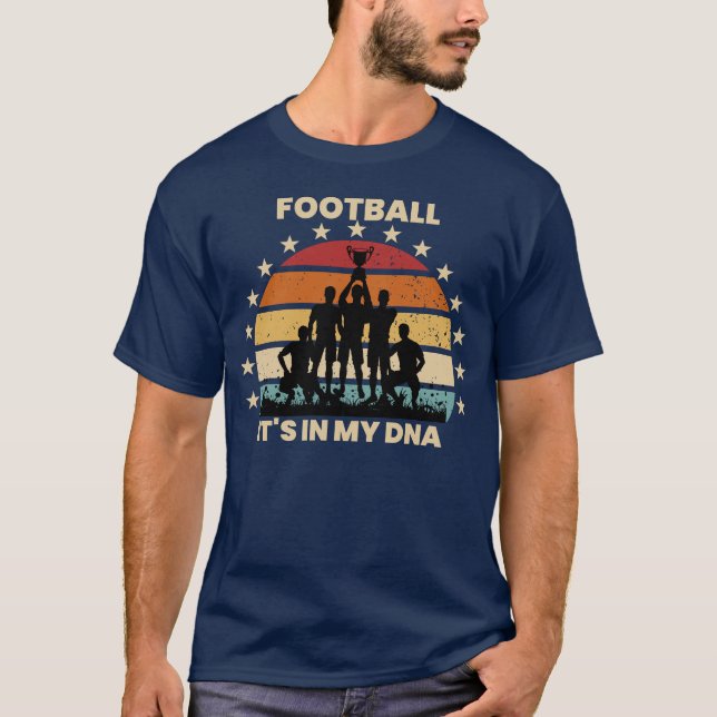 Camiseta El fútbol está en mi ADN, fútbol gracioso (Anverso)