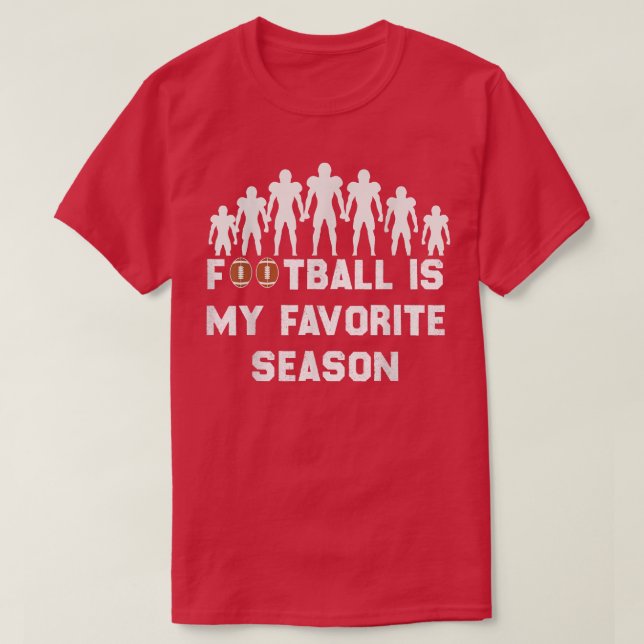 Camiseta El fútbol gracioso es mi cita favorita de temporad (Diseño del anverso)