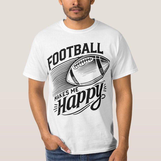 Camiseta El fútbol me hace feliz (Anverso)