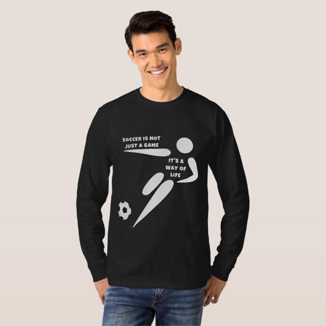 Camiseta El fútbol no es sólo un juego, es una forma de vid (Anverso completo)