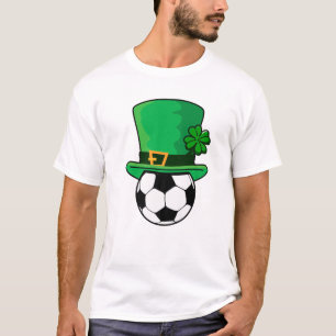 Camiseta El fútbol Shamrock St Patrick's Day Leprechaun Irl