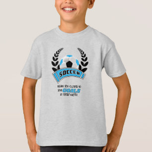 Camiseta El fútbol te acerca más a tus objetivos -azul bebé