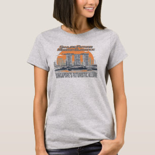Camiseta El Futurista atractivo de Singapur. Asia
