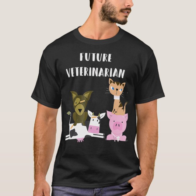 Camiseta El futuro amante de los animales graciosos para lo (Anverso)