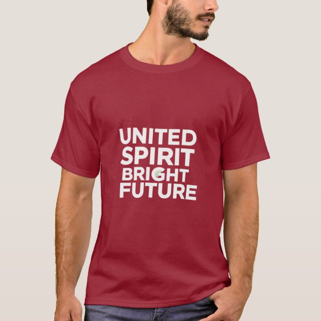 Camiseta El futuro brillante del espíritu unido (Anverso)