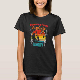 Camiseta El futuro compañero de pesca de abuelo Fisher Fish