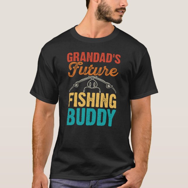 Camiseta El futuro compañero de pesca de la abuela (Anverso)