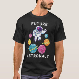 Camiseta El futuro de los jóvenes astronautas de la ciencia