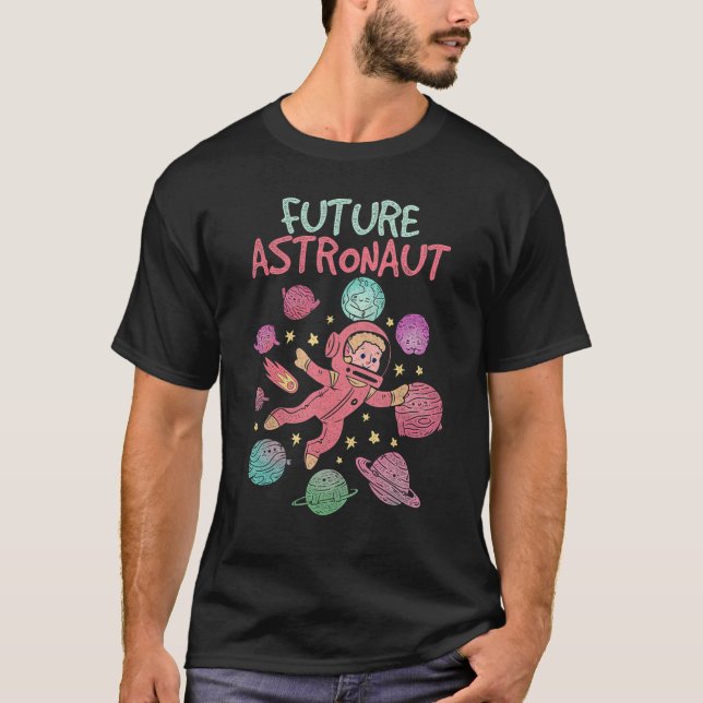 Camiseta El futuro de los planetas espaciales de astronomía (Anverso)