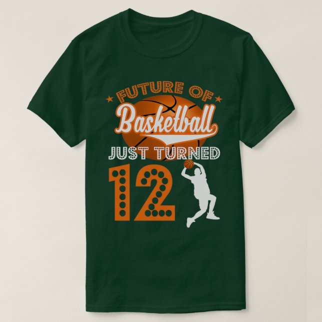 Camiseta El futuro del baloncesto acaba de cumplir 12 años  (Diseño del anverso)