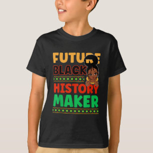 Camiseta El futuro del negro creador de la historia orgullo