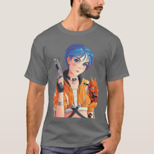 Camiseta El futuro es ahora un amigo anime ciberpunk