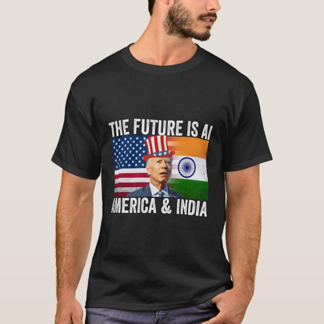 Camiseta El futuro es Ai America India Fla (Anverso)