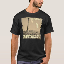 Camiseta El futuro es capitalista con dos lunas y torre