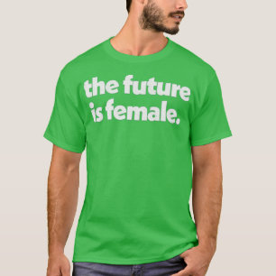 Camiseta El futuro es el estilo retro tradicional hembra de