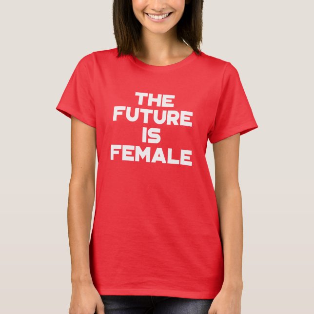 Camiseta El futuro es femenino. (Anverso)