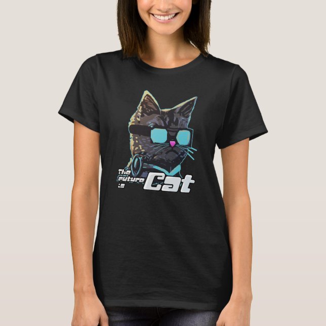 Camiseta El futuro es gato (Anverso)