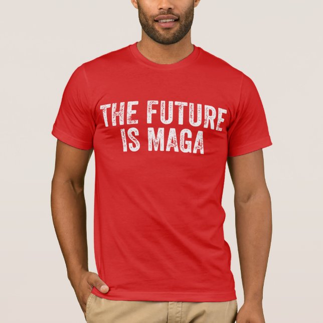 Camiseta El Futuro Es La Elección MAGA-Trump 2024 (Anverso)