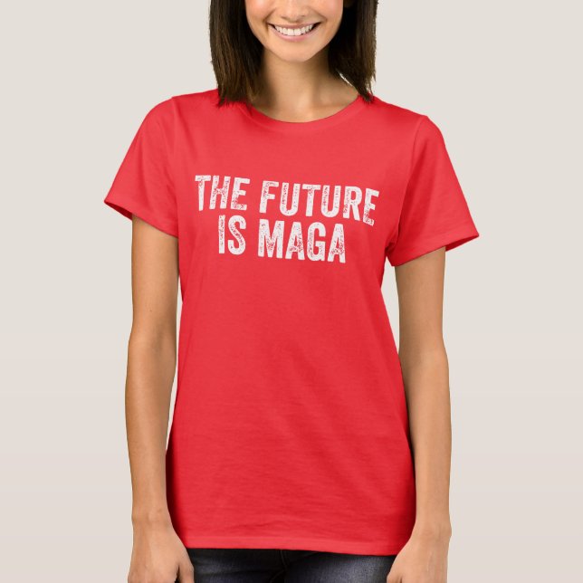 Camiseta El Futuro Es La Elección MAGA-Trump 2024 (Anverso)