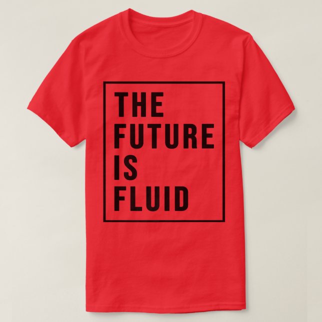 Camiseta El futuro es LGBT Gay Lésbico Fluido (Diseño del anverso)