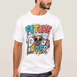 Camiseta El futuro es mi diseño de amante de los perros