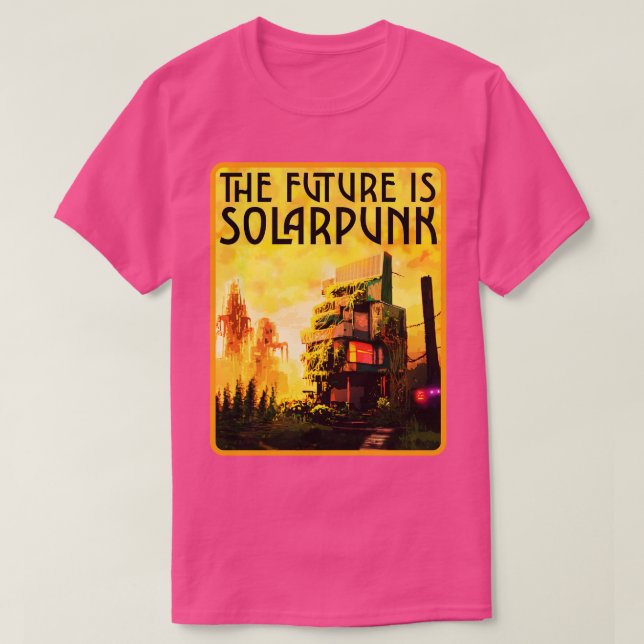 CAMISETA EL FUTURO ES SOLARPUNK (Diseño del anverso)