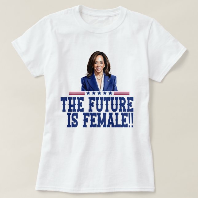 Camiseta El Futuro Es Una Mujer Kamala Harris (Diseño del anverso)