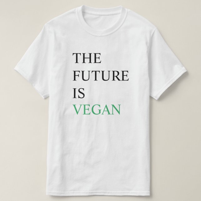 Camiseta El futuro es vegano (Diseño del anverso)