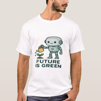 Camiseta El futuro es verde - Planta de Agua Robot Cuta