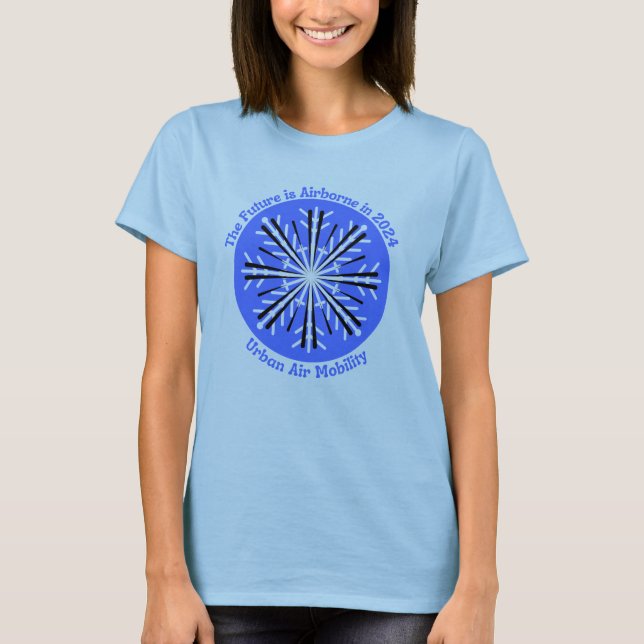 Camiseta El futuro se transmite por aire en 2024 Movilidad  (Anverso)