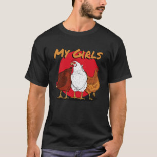 Camiseta El gallinero de mis chicas Avícola Animales Funny