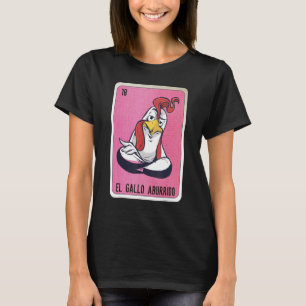 Camiseta El Gallo aburrido, tarjeta de bingo de jerga mexic