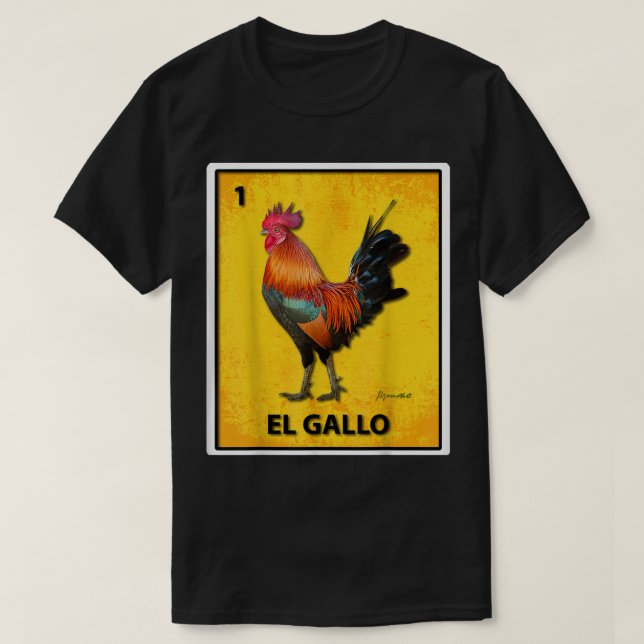 CAMISETA EL GALLO COLORADO (Diseño del anverso)