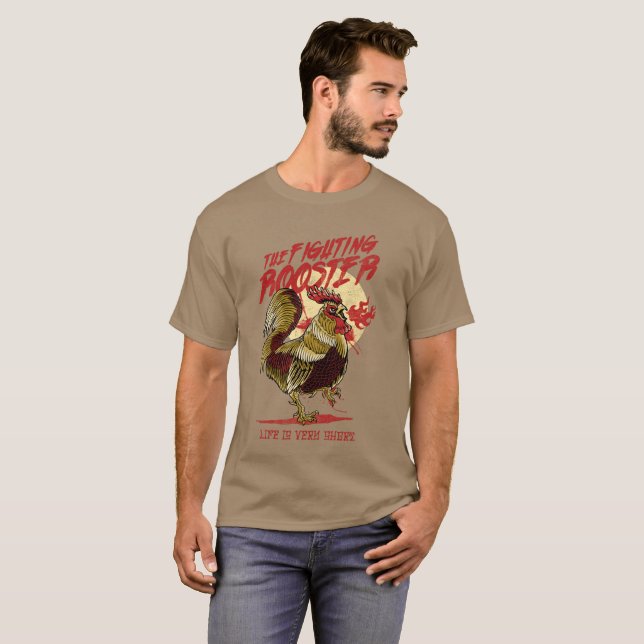 Camiseta El Gallo de Pelea (Anverso completo)