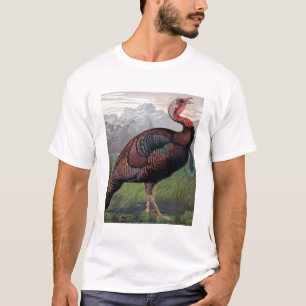 Camiseta El gallo de Turquía salvaje del americano,
