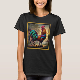 Camiseta El gallo juego de bingo lotería mexicana tradicion