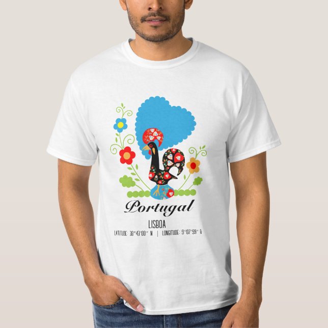 Camiseta El gallo portugués (Anverso)