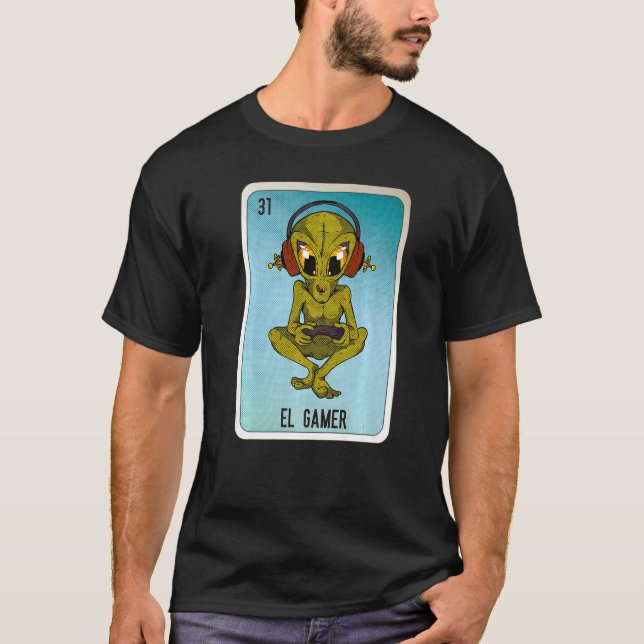 Camiseta El Gamer Mexican Slang Lottery Bingo Cards  4 (Anverso)